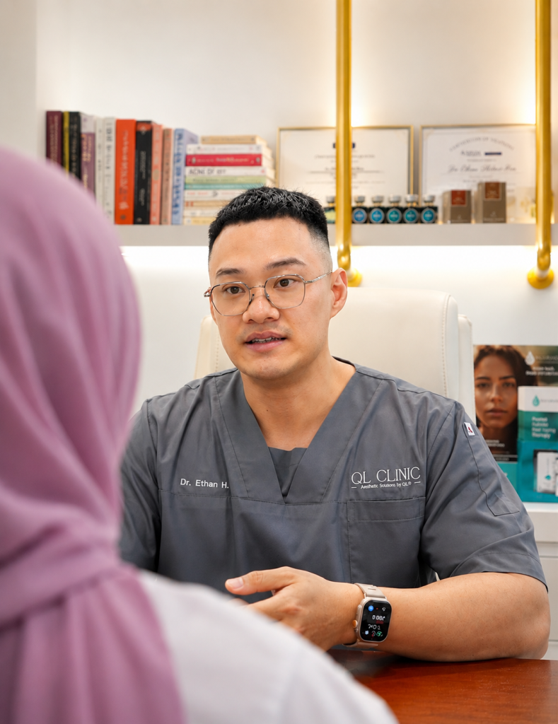 Dr Ethan discussing NAD therapy at QL Clinic